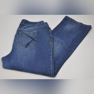 Lane Bryant Distinctly Bootcut Women's Plus Size 24 Petite Jeans Medium Wash